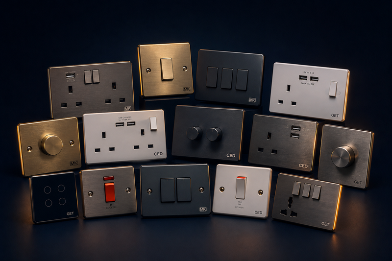 Switches, Dimmers & Sockets