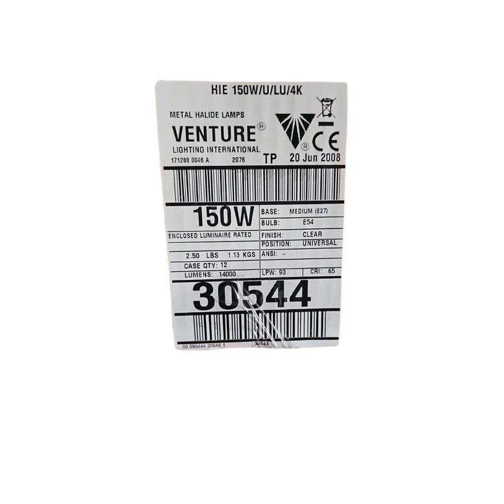 E27 150W E54Venture  HIE 150/U/LU/4k White-Lux Plus Bulb Lamp 30544