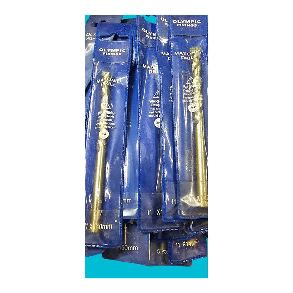 5mm 6mm 11mm 12mm Masonry Drill Bits Olympic Fittings New