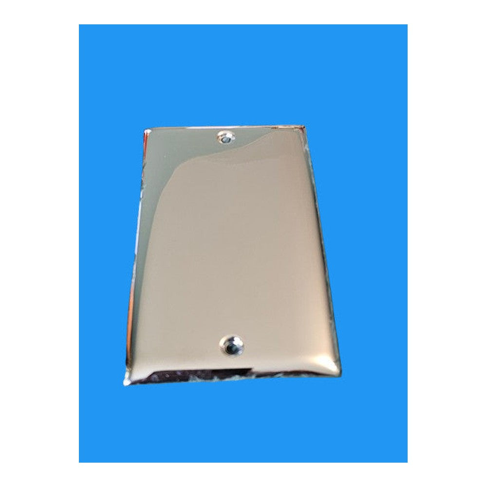 2 Gang Blanking Plate Chrome Power Pro PPBPDBL-CH