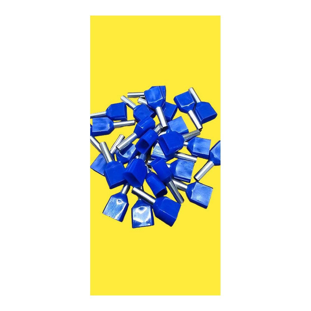 Blue Male SWA Insulated Bullet Crimp Electrical Wire Terminals 2.5-81BLF/2
