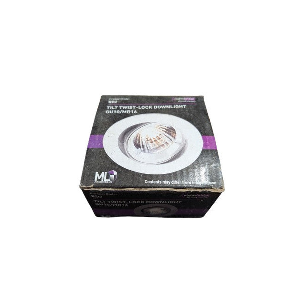 Knightsbridge RD2 50 W LED Lock Downlight GU10/MR16 Tilt Twist Lock Light