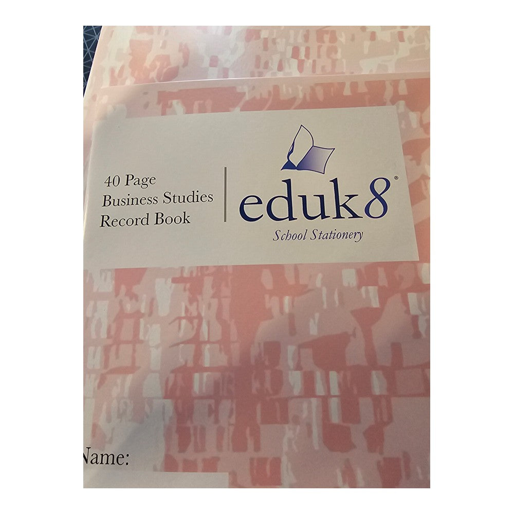 pack of 20 A4 40 page eduk8 Business Studies no 2 Record Book