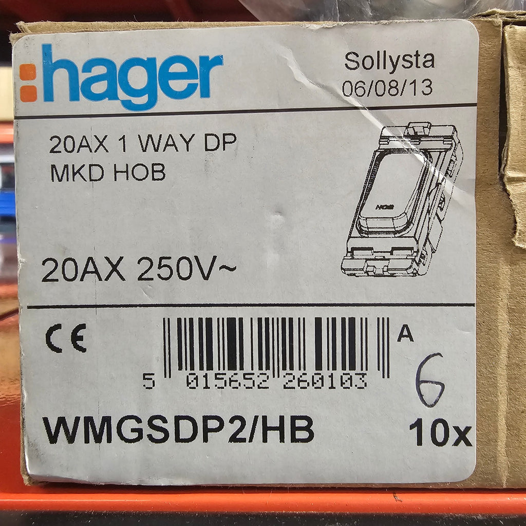 2 x Hager Appliance Grid Switch Microwave or Hob Grid Module NEW 20A 250V