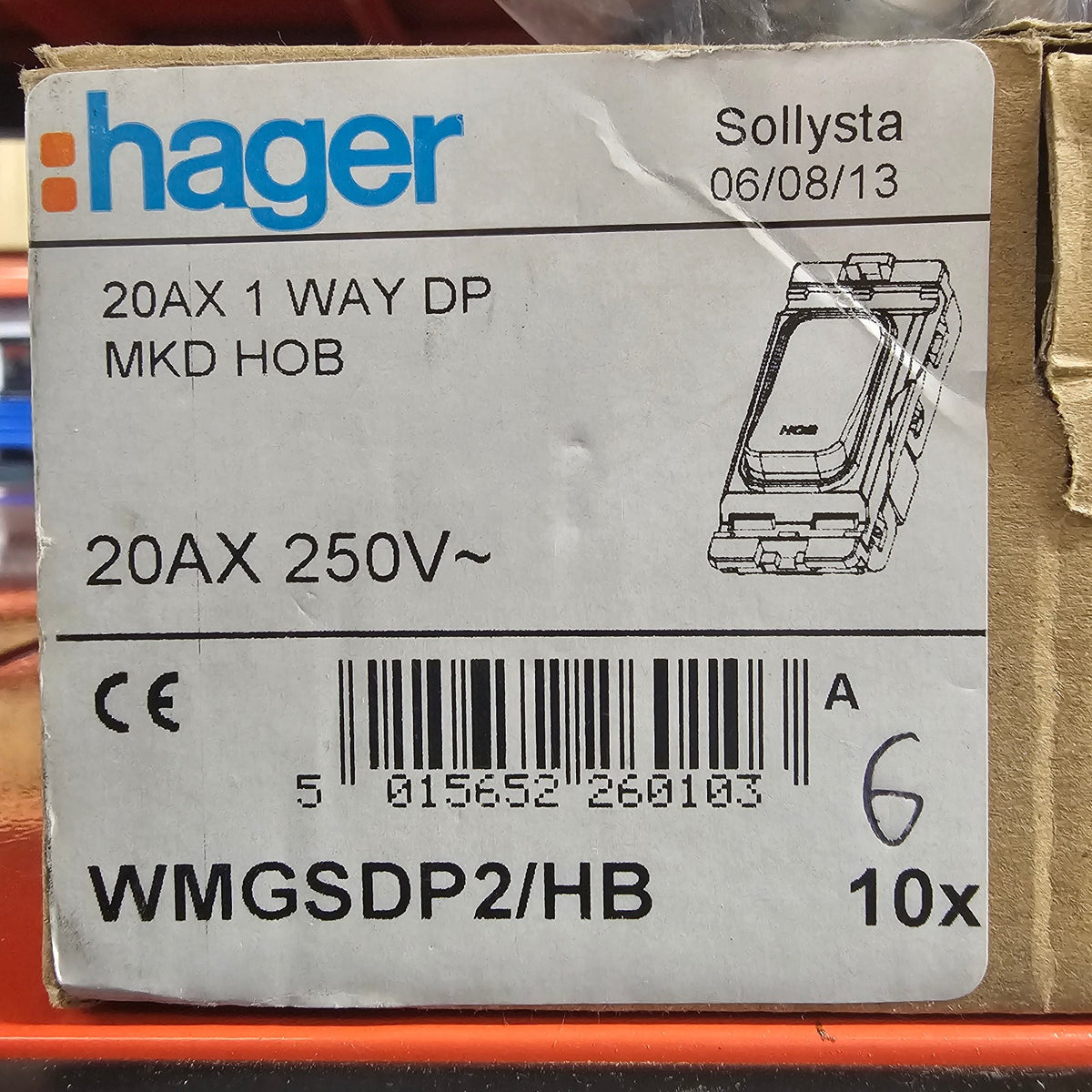 2 x Hager Appliance Grid Switch Microwave or Hob Grid Module NEW 20A 250V