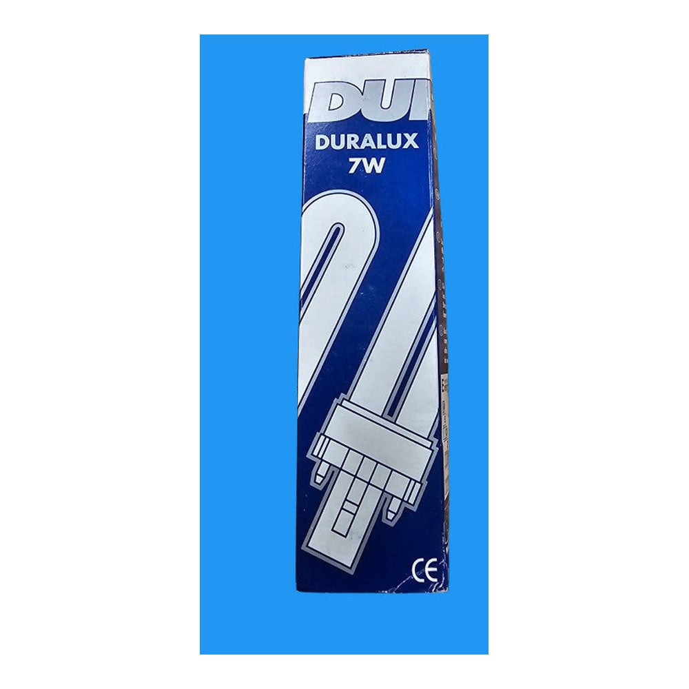 G23 7w Compact Energy Saver 20% Power Consumption Lamp Bulb 4000k Duralamp 02001