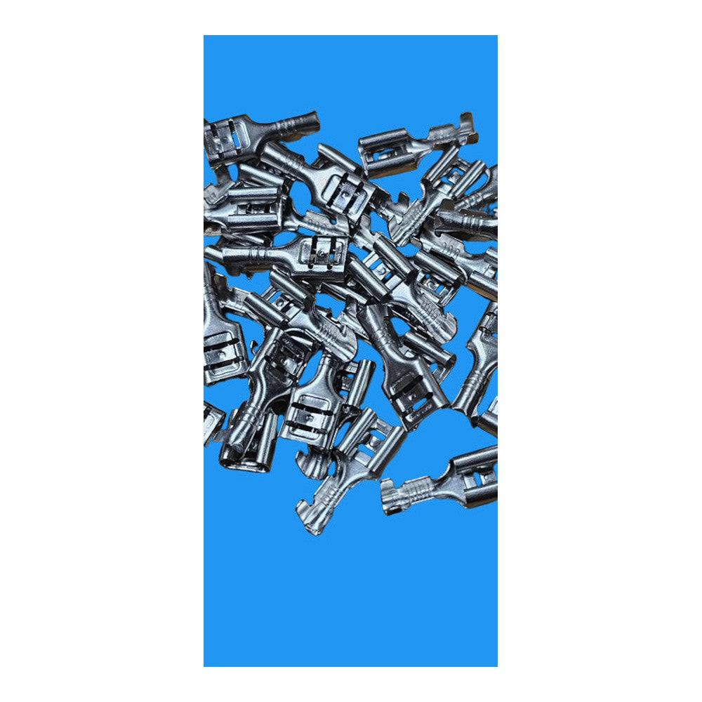 Non-insulated 6.3mm female spade crimp terminals
