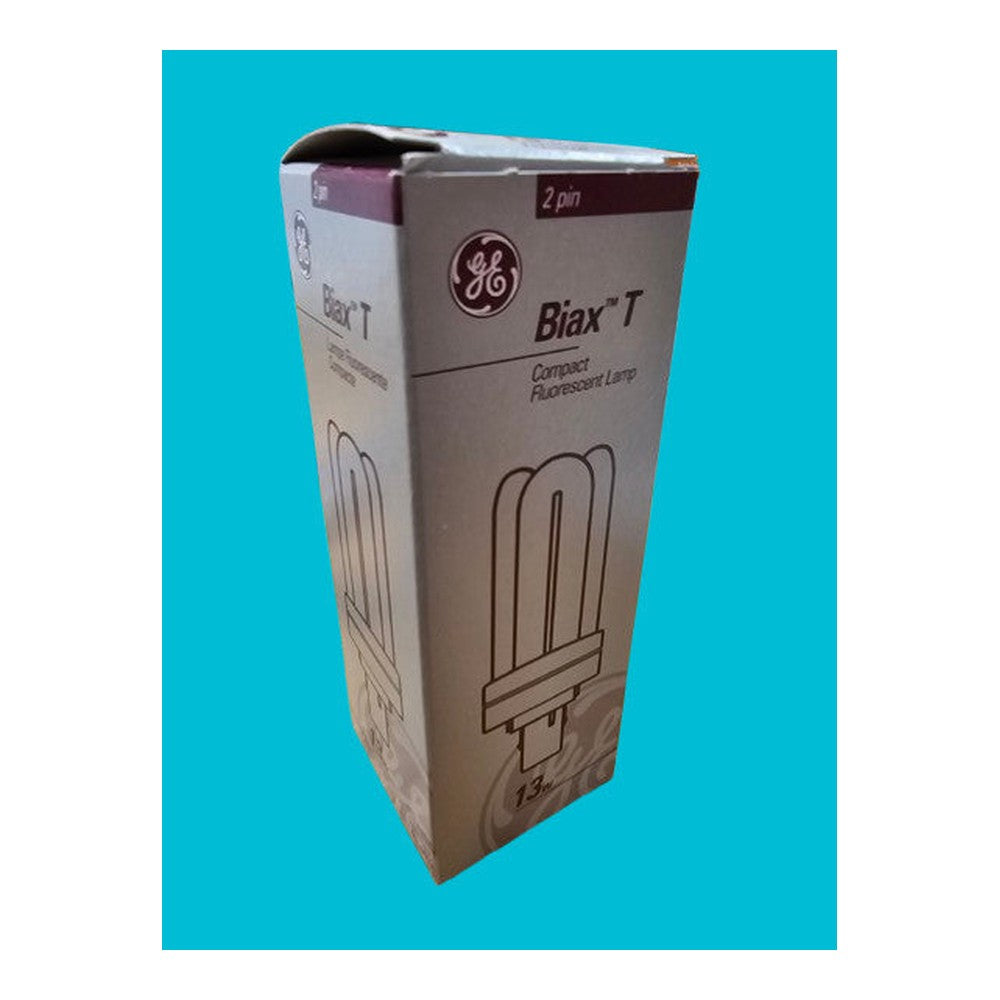 2x GE 13W DULUX T 840 COOL WHITE 2PIN PL-t LYNX T BIAX T PLT GX24d-1 35941 4000k