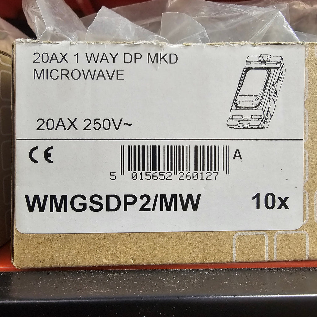 2 x Hager Appliance Grid Switch Microwave or Hob Grid Module NEW 20A 250V