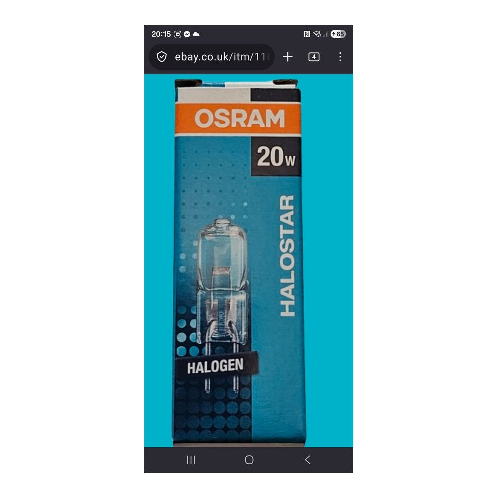 G4 Osram Halostar 10w 20w Capsule Bulb Lamp