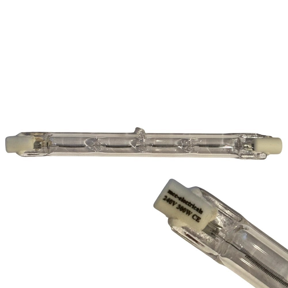 R7s Tungsten Halogen Bulb Lamp Tubes - Linear Various Lengths Brands Watts Volts