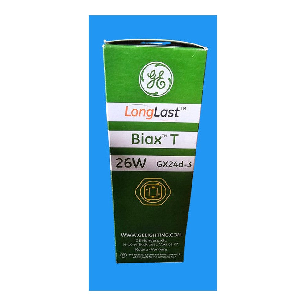 GX24d-3 26w Biax T General Electric Longlast Compact Fluorescent Lamp 2 Pin