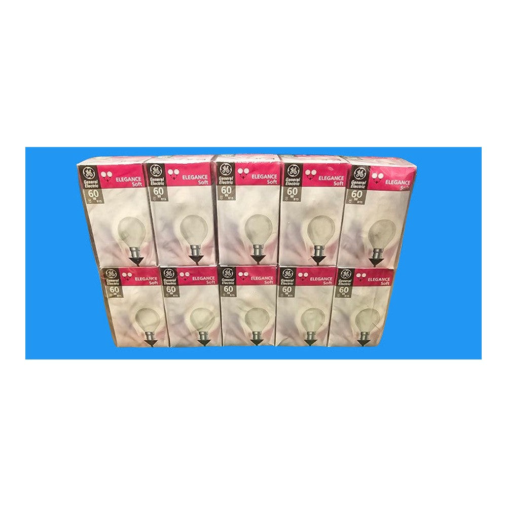B15 60w Golf Bulb General Electric Elegance Soft 5 or 10 Pack