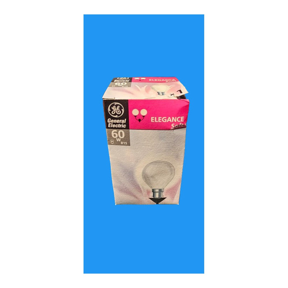 B15 60w Golf Bulb General Electric Elegance Soft 5 or 10 Pack