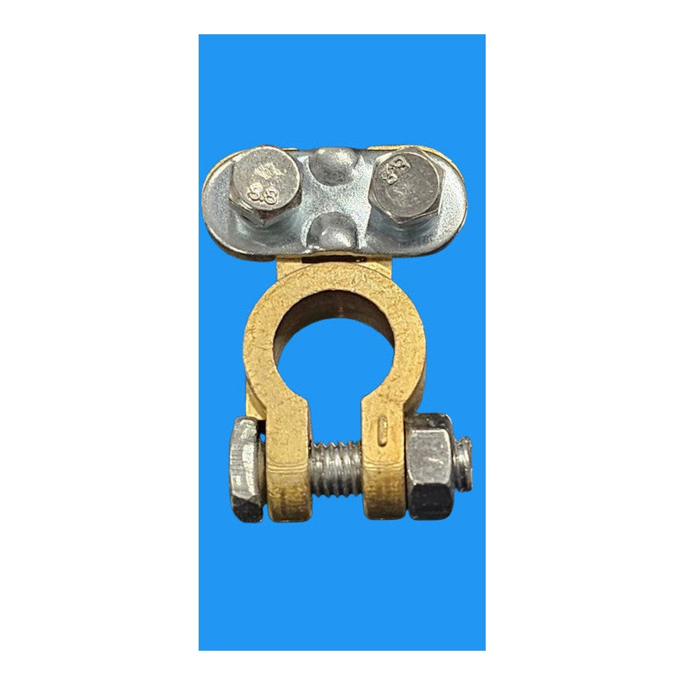 2 x Battery Terminals ConnectorsClamps Car Van Caravan Positive Negative