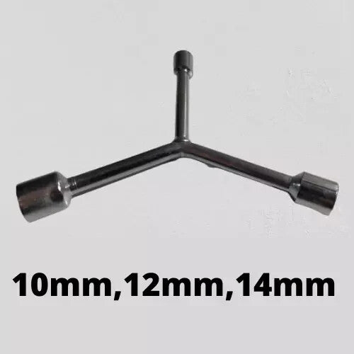 Bike Bicycle Car Y Type Repair Tool 3 Way 10-12-14mm Hexagonal Socket Wrench