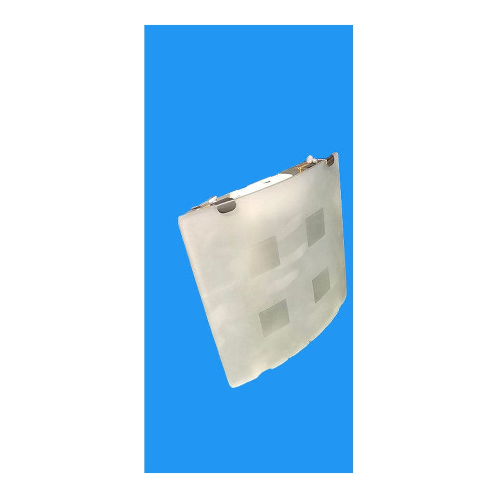 100mm Wall Fan With Timer Light and Frosted Glass Cover Greenwood Airvac 40w