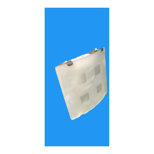 100mm Wall Fan With Timer Light and Frosted Glass Cover Greenwood Airvac 40w