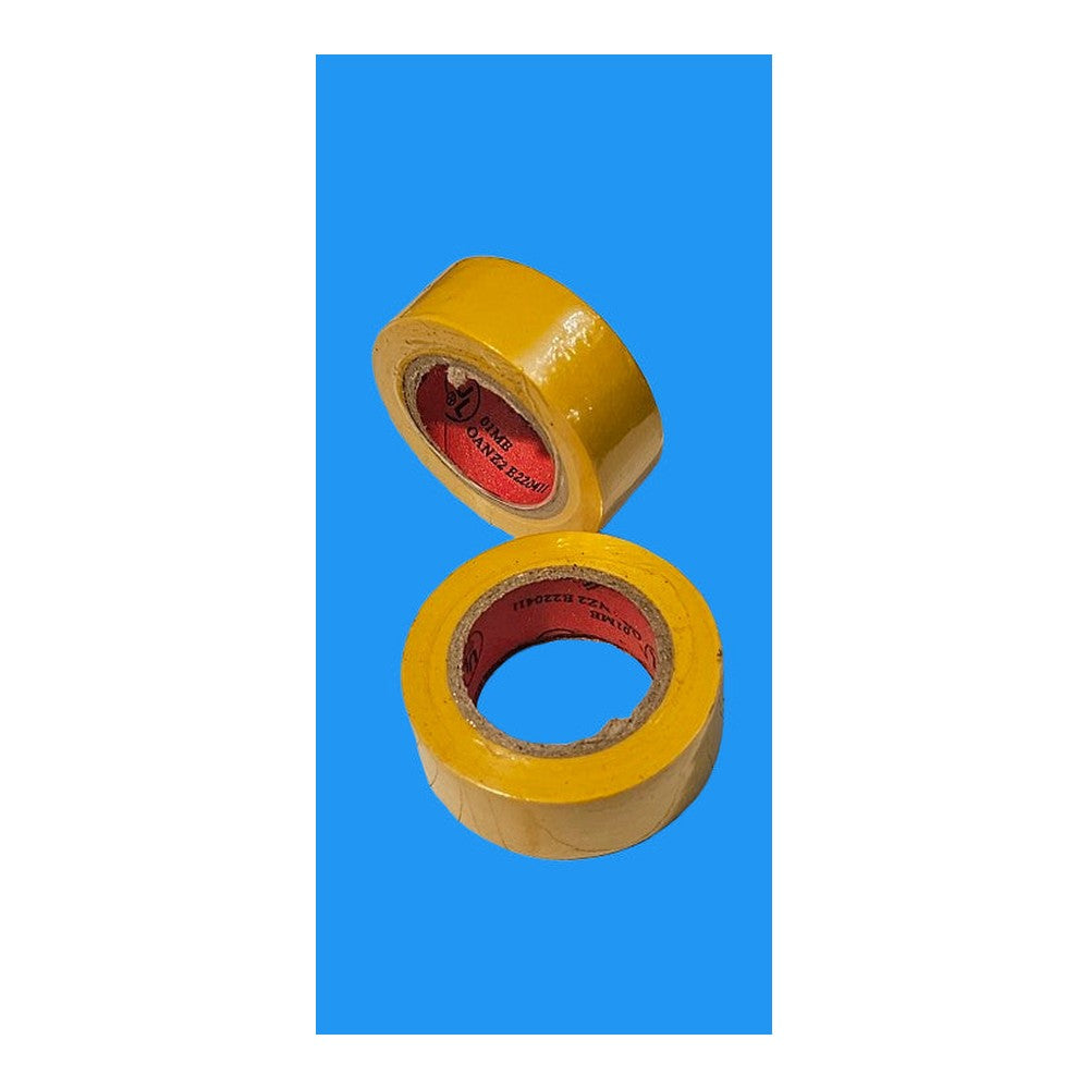 Rolls of 19mm x 10m Yellow Insulation Tape.