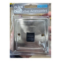 Telephone Socket Click Deco Victorian Satin Chrome 1 Gang Secondary (Pack Of 2)