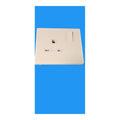 Mk 13A Single Switched Socket Removable Faceplate White AVANT 33757RPWHIBQS2