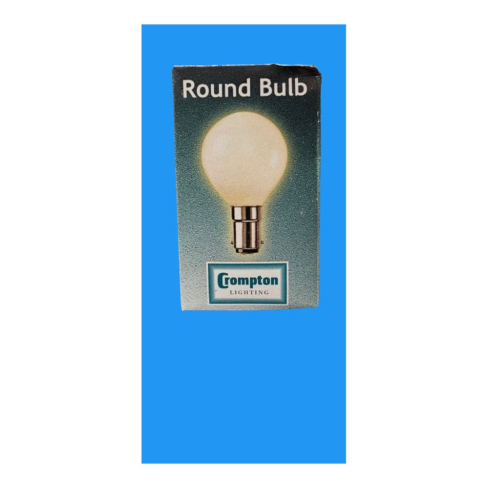 SBC-B15d 60W Crompton Opal Round Bulb Lamp 240V