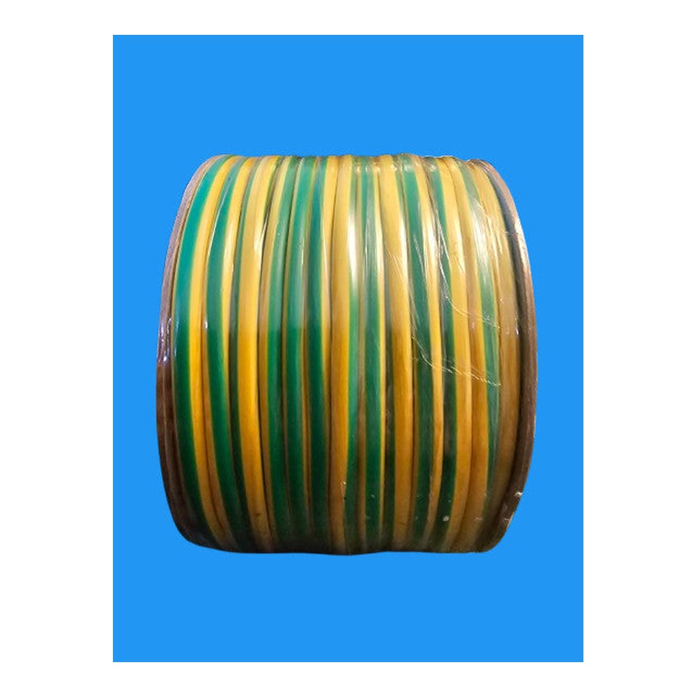 6Mm GREEN/YELLOW EARTH SLEEVING PVC CABLE TUBING PROTECTION ELECTRICAL