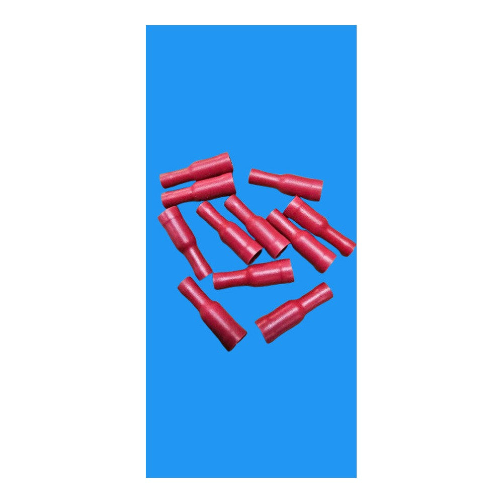 Insulated Red Female Bullet Terminals 4.0mm