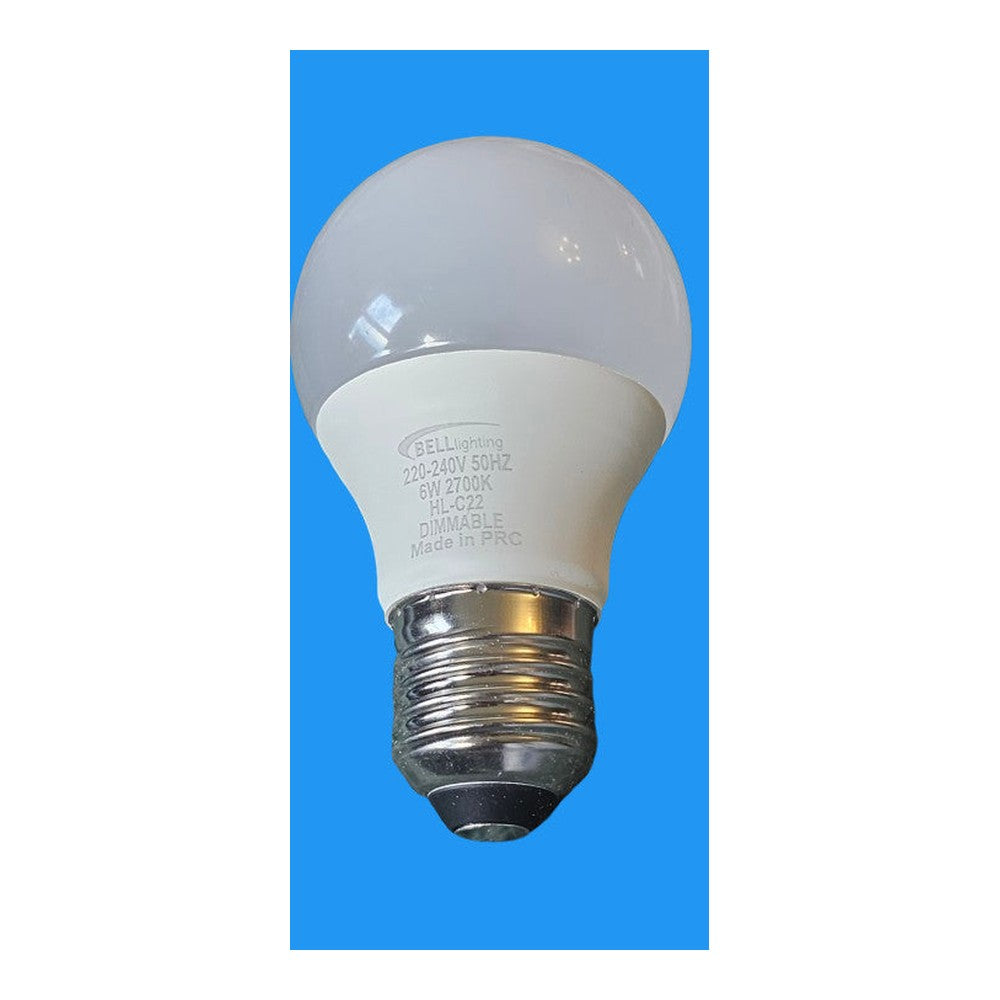ES/E27 6W = 40W Bell Pro LED Opal GLS Bulb Lamp 470lm Warm White x 2