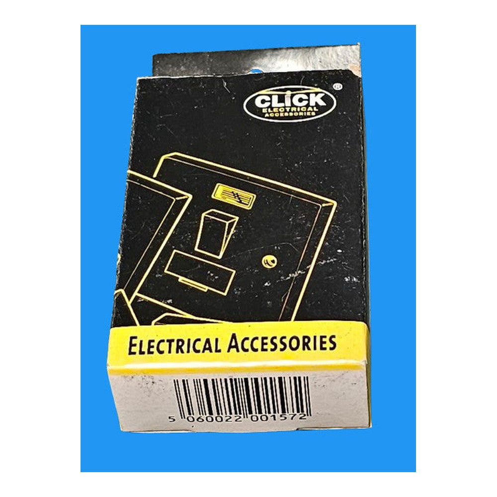 Rewirable Mains Extension Click 1 Gang 13A Trailing Socket with Neon ES001