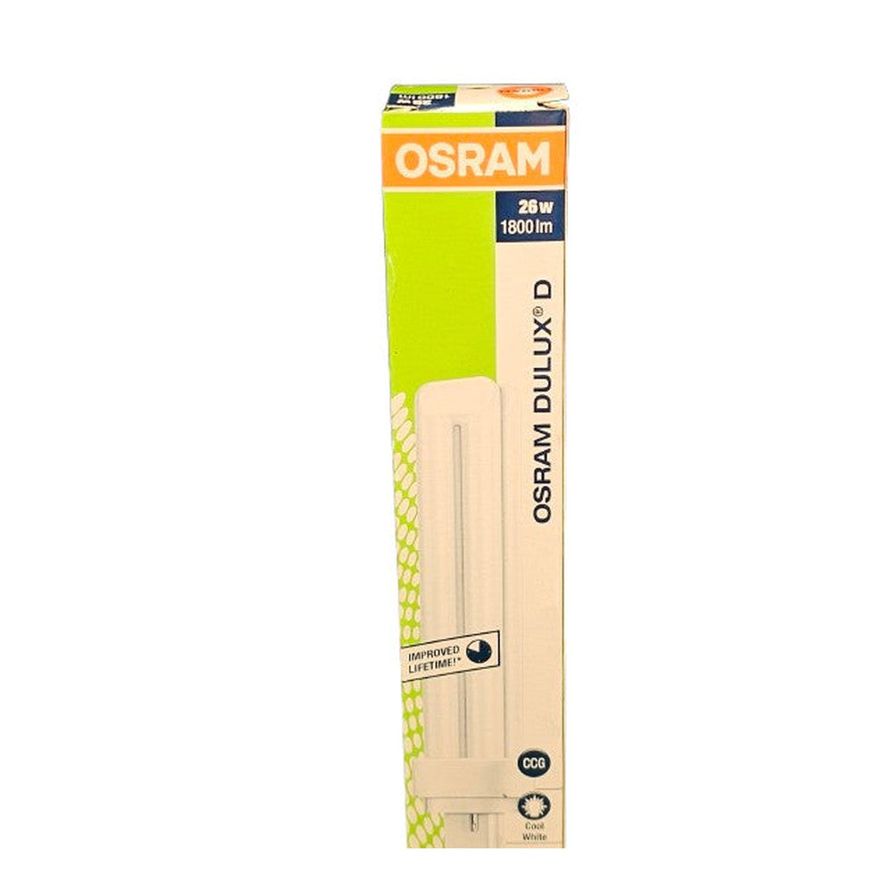 Osram Dulux D G24d-3 26w  2 Pin 1800lm 4000k Cool White Tube Lamp