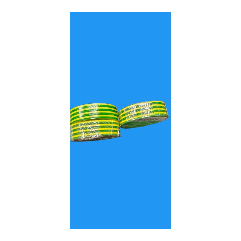 SCHNEIDER GREEN/YELLOW ELECTRICAL INSULATION TAPE PVC FLAME RETARDENT 19MM X 20M