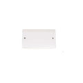 Blank Electrical Plate Socket Cover Switch 2 Gang With Screws Click Mode (2 Pack