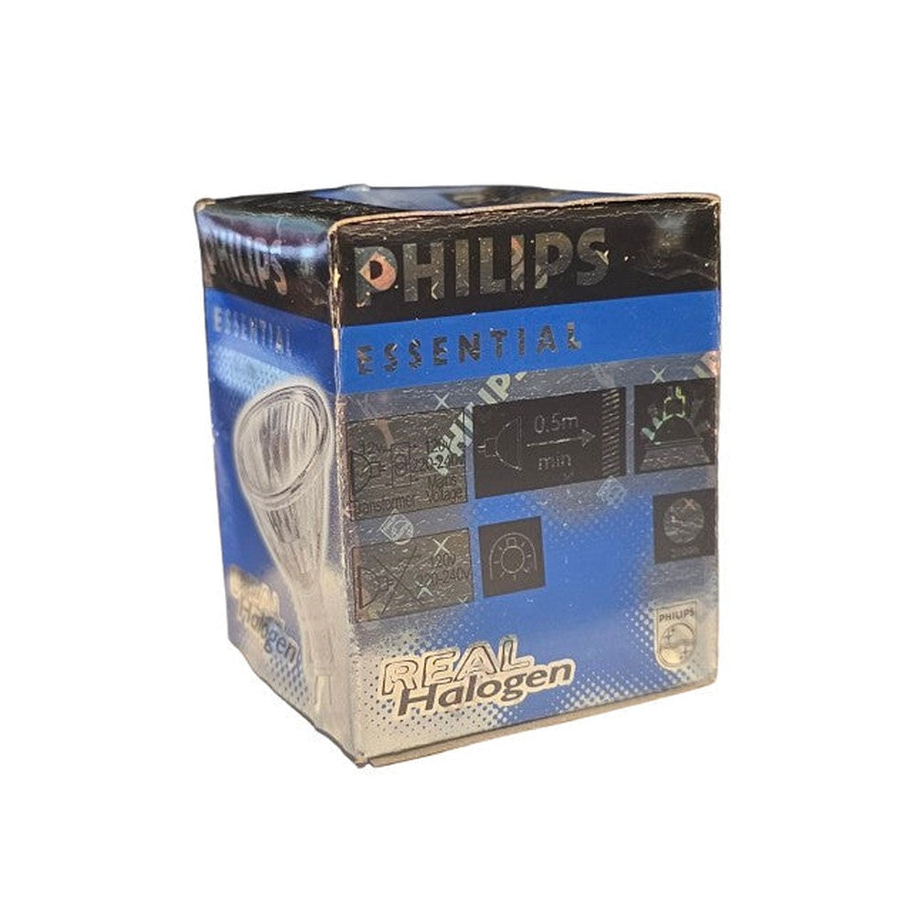 Philips 50W GU5.3 Halogen Essential Lamp Bulb 12V Closed Dichroic