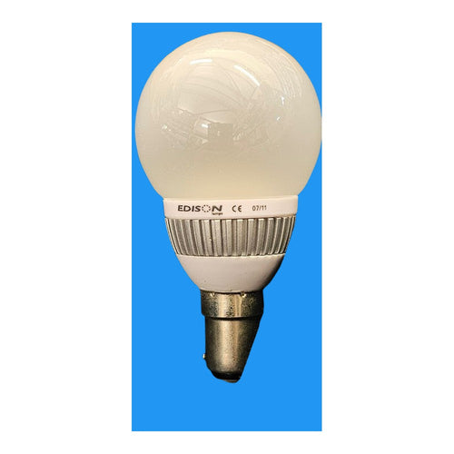 2 x Edison B15 2w LED Golfwall Bulb Lamp 240v 150lm EDLED/G45/SBC