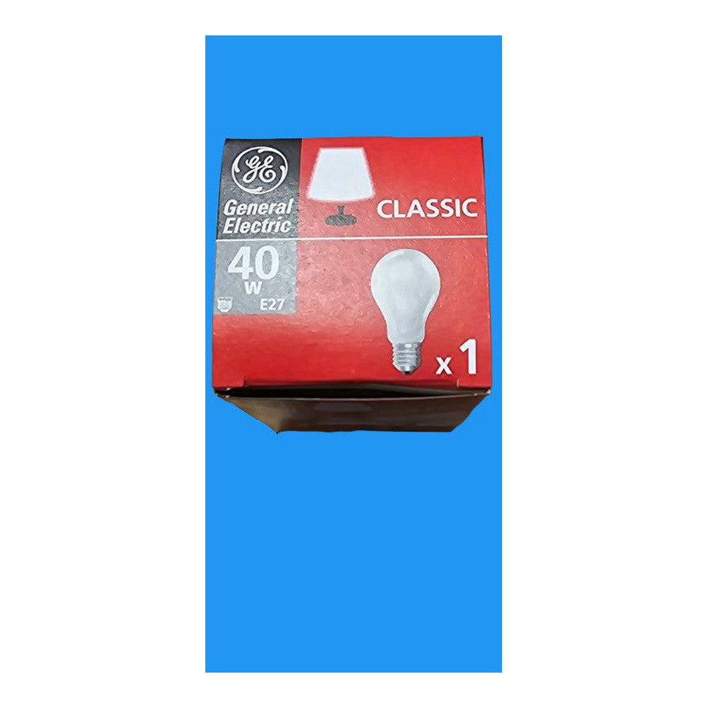 E27 40W x 4 General Electric Classic Bulb Lamp 220/250v 250lm 1500h Frosted
