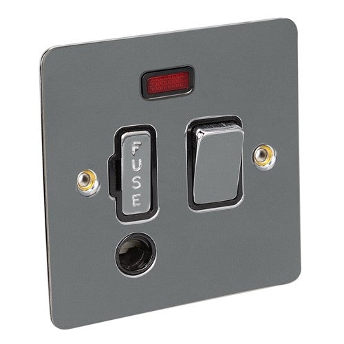 CED Black Nickel Switches & Sockets Flat Range - Axiom Electrical Flatplate