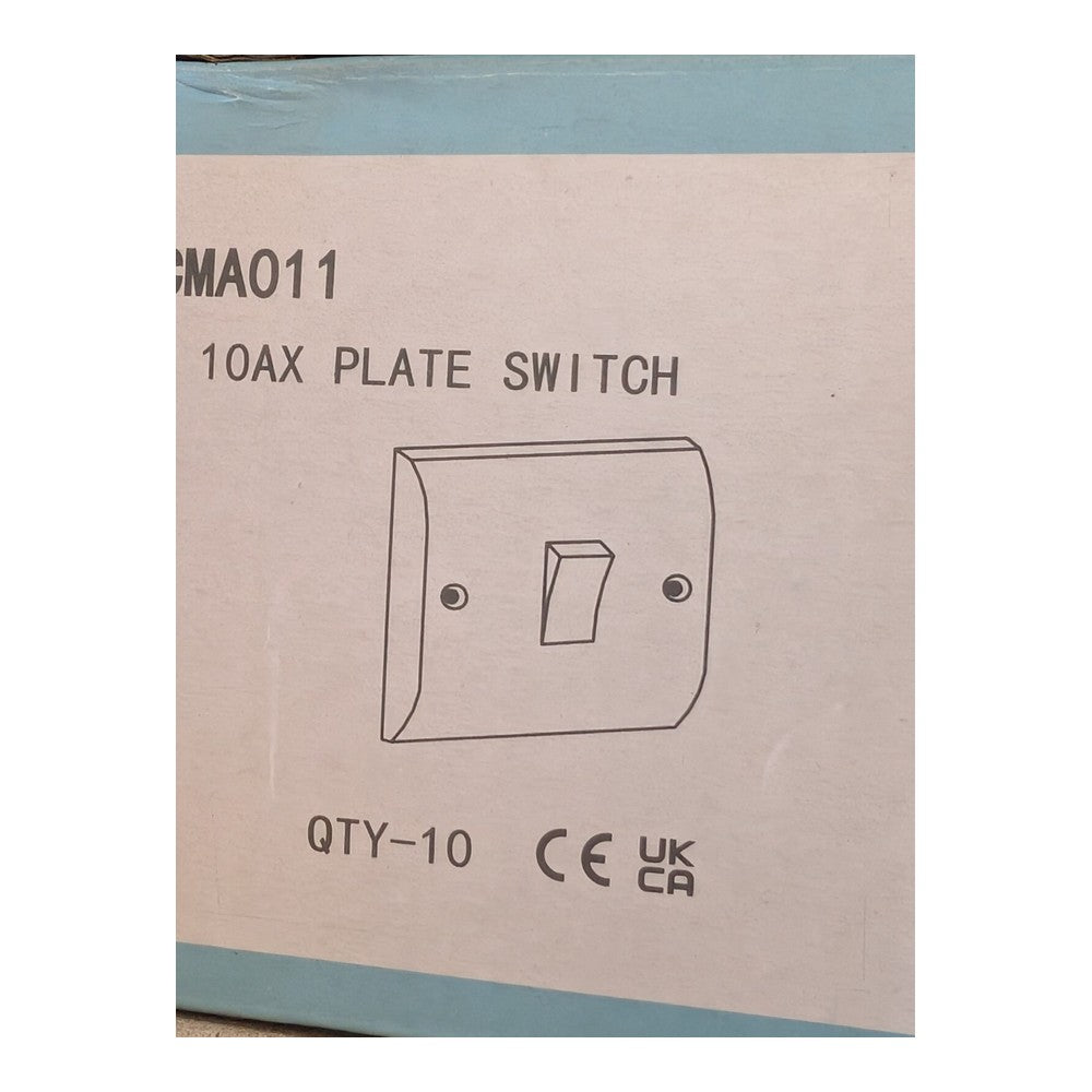 2 x click mode 1 gang 2 way 10ax plate switch cma011
