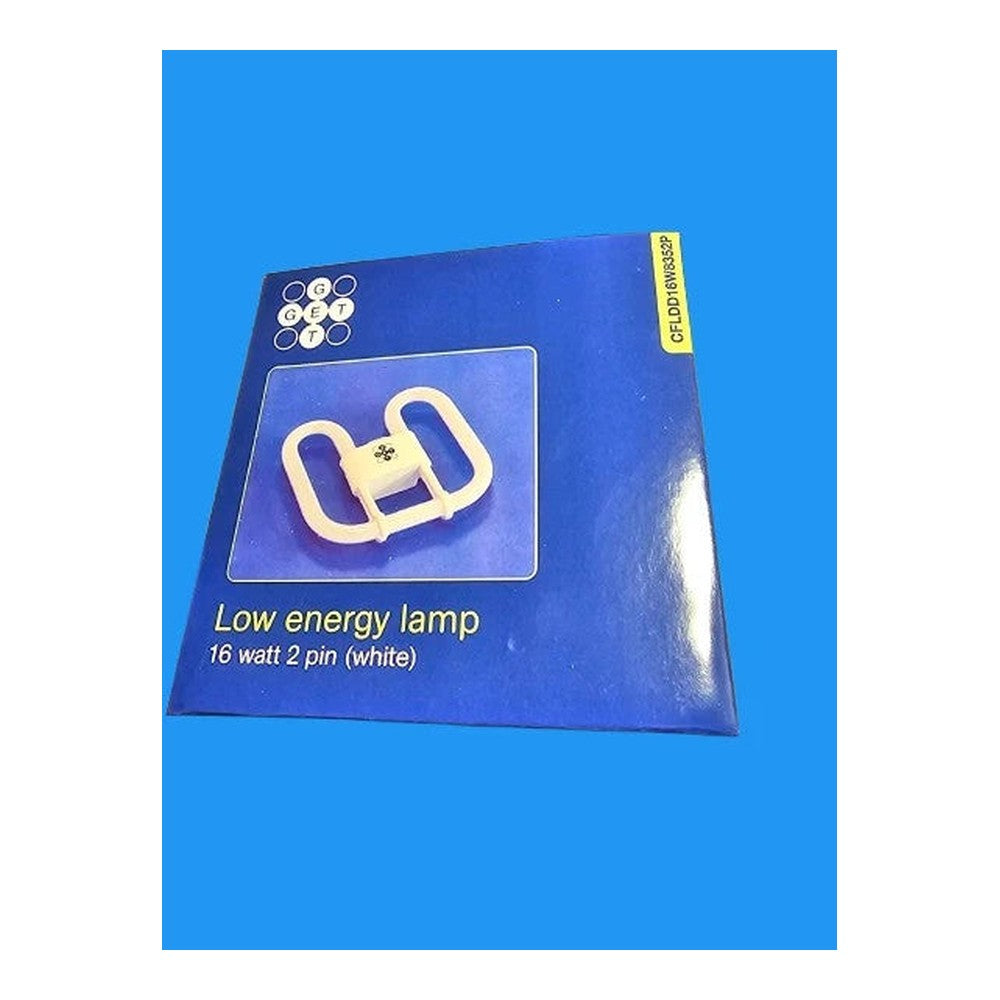 GET CFLDD16W8352P 16W 2 Pin White Low Energy Lamp Bulb