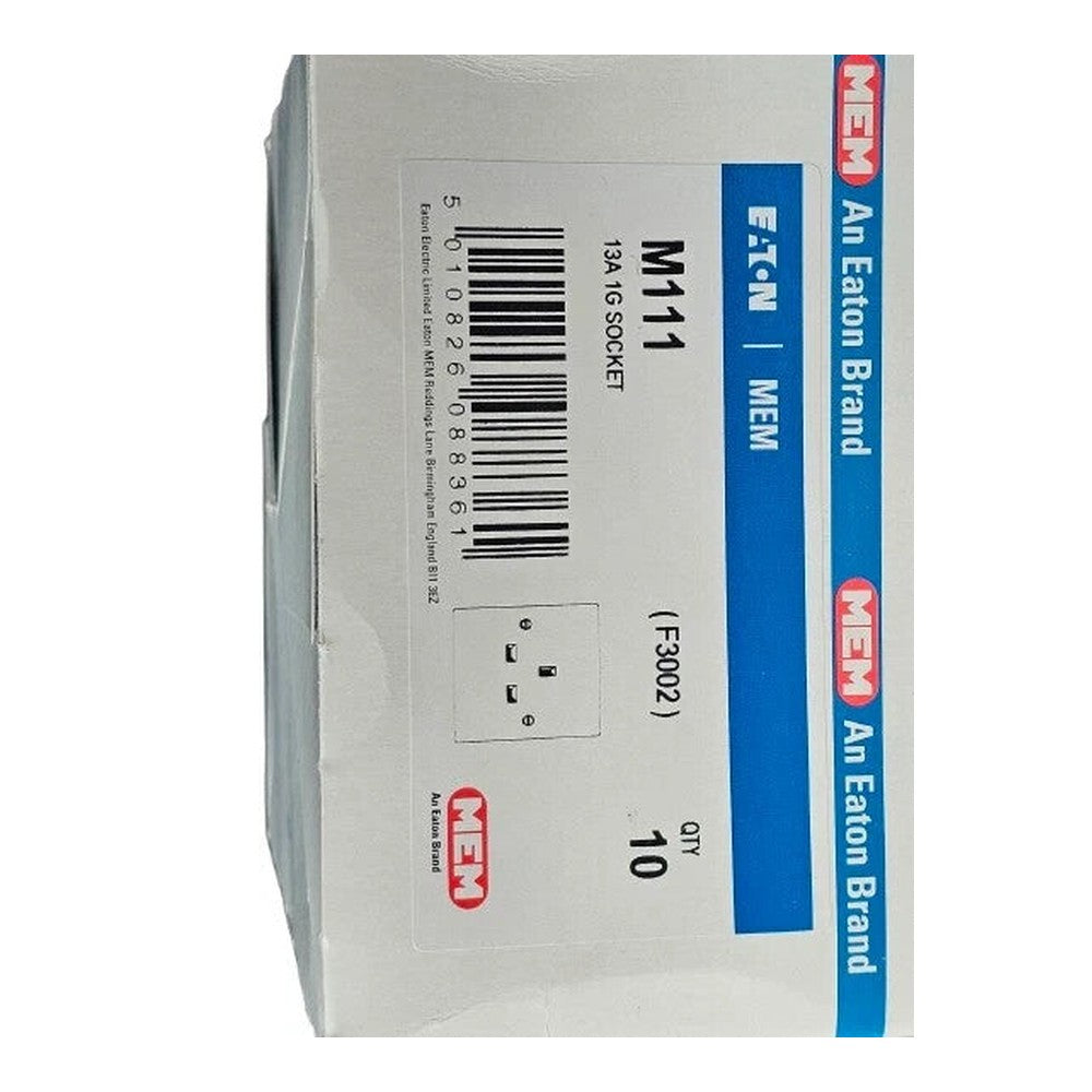 Eaton MEM White Switches & Sockets - Fused Switch, Unswitched