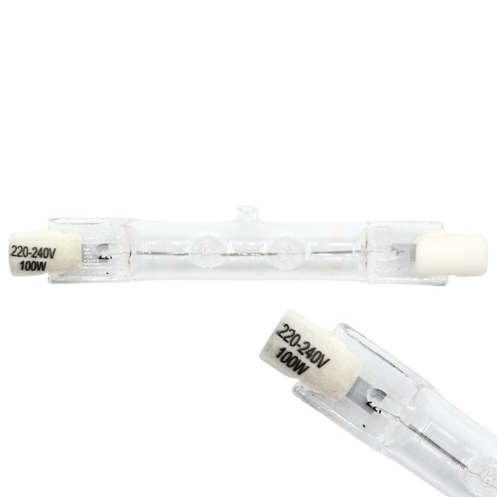 R7s Tungsten Halogen Bulb Lamp Tubes - Linear Various Lengths Brands Watts Volts