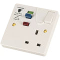 Timeguard RCD01WAVN RCD Protected Single Gang White Switched Socket - Active