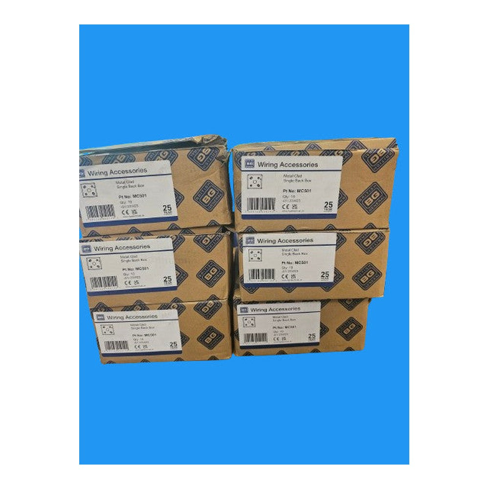 B.G. Metal Clad Single Back Box MC501