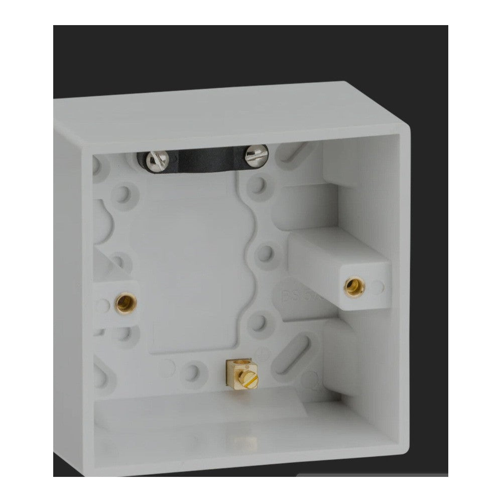 47mm Single pattress Box SN1610 Knightsbridge (Pack of 3)