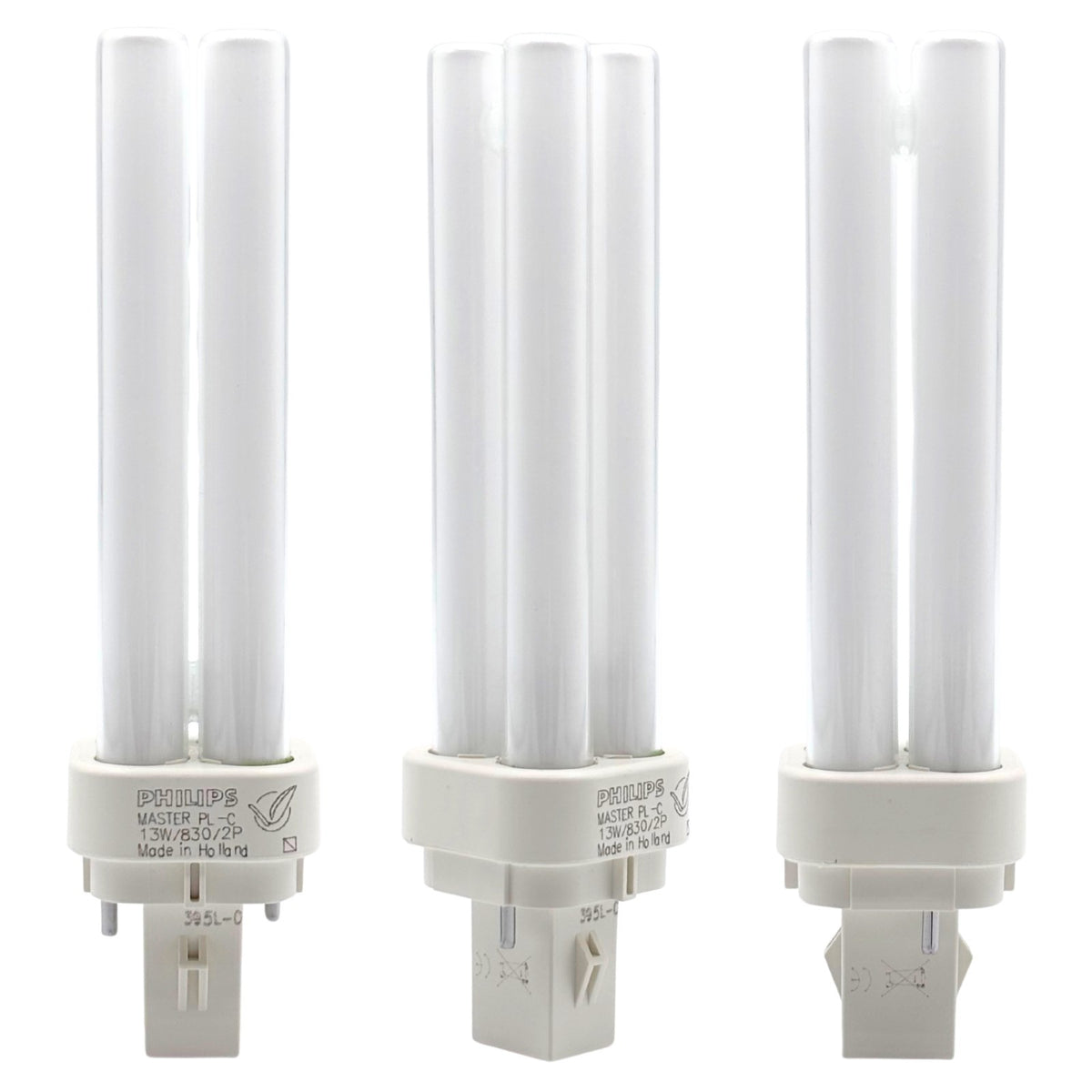 Philips Master PL-C G24D-3 - 13W 18W 26W 2 Pin 4 Pin Fluorescent Quad Tube Bulb