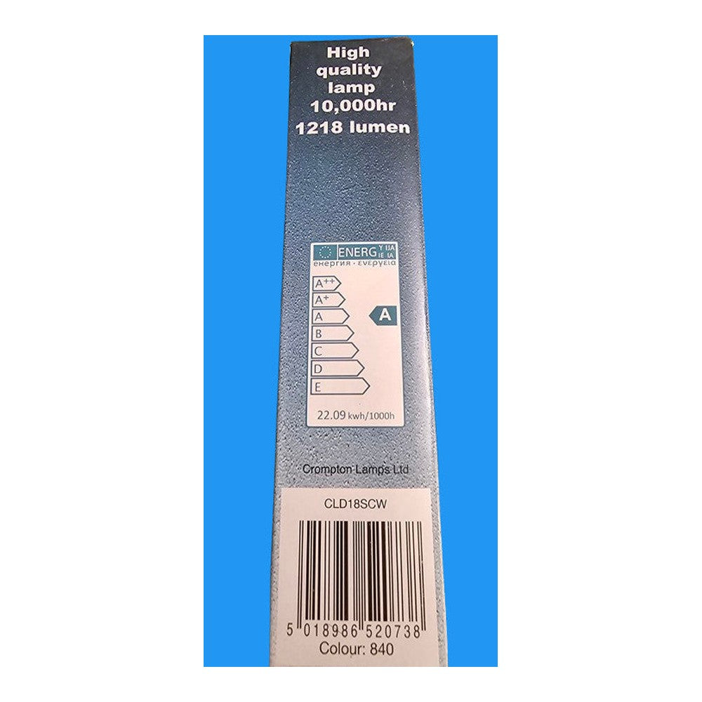 G24d-2 18W D Type Compact Fluorescent Bulb Lamp 1218lm 10000h CLD18SCW