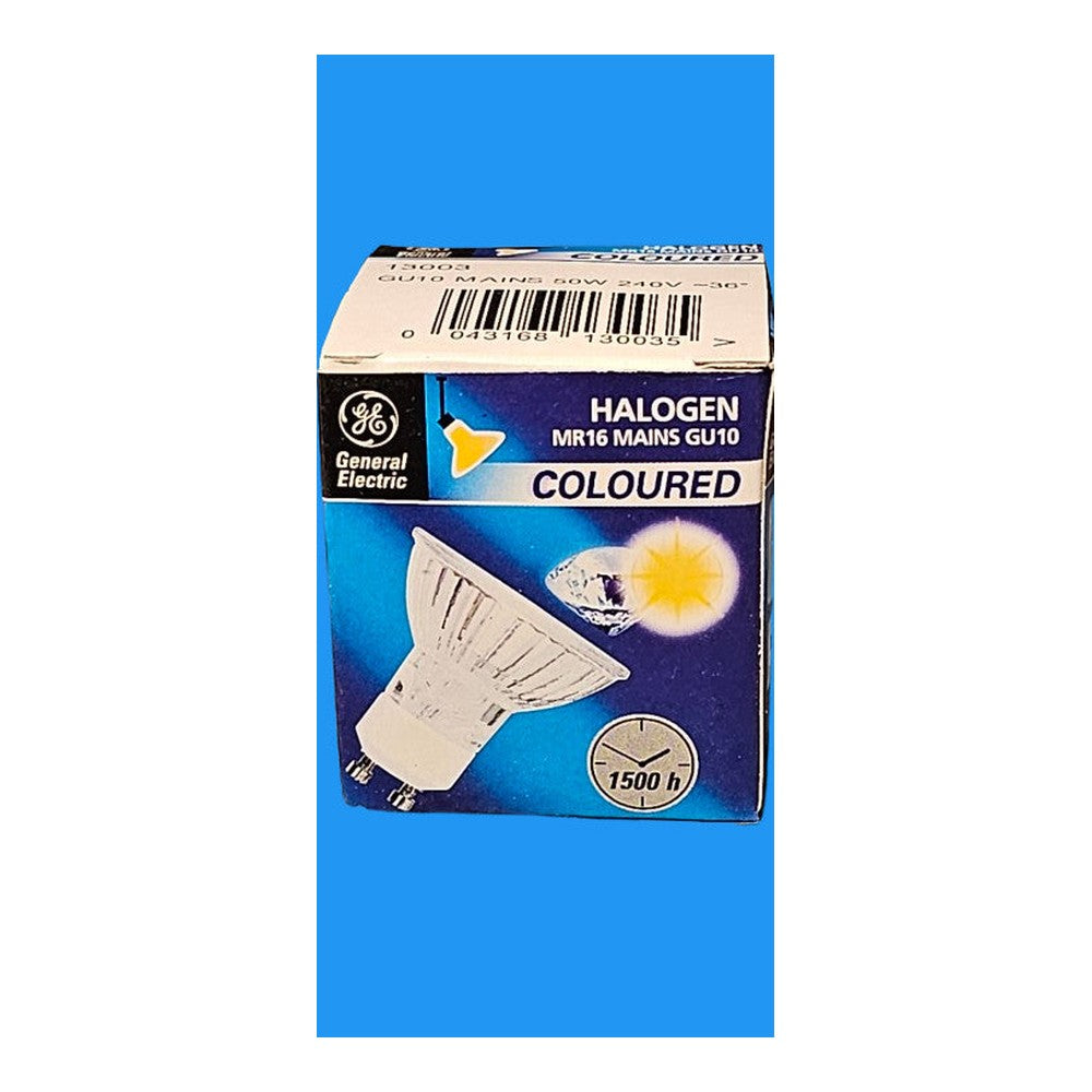 MR16 GU10 Yellow 50w 240v General Electric Bulb Lamp