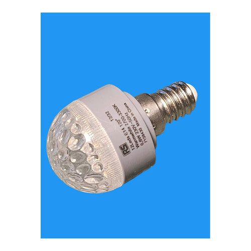 2 x E14 G35-12 LED Pygmp Lamp Bulb 0.6w Warm White Non-Dimmable