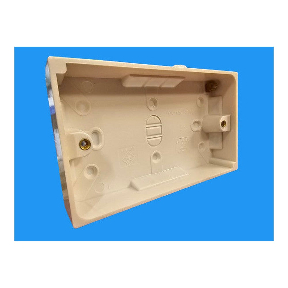 Box of 10 2 Gang Wickes 25mm Pattress Box Multi Pack