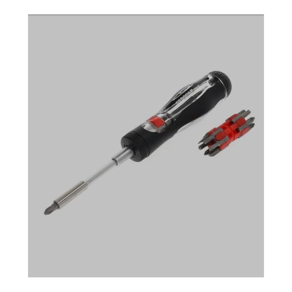 GEDORE Ratchet screwdriver 1/4 w.telesc.shaft